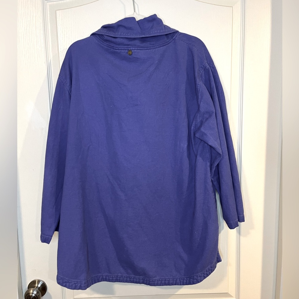 🪷 Soft Surroundings Blue/Purple Heavy Cotton Tunic - Picture 12 of 12